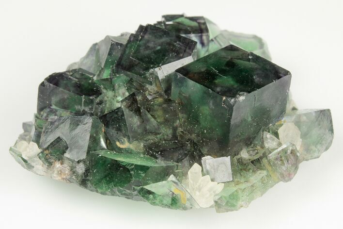 Apple-Green Cubic Fluorite Cluster With Phantoms - Okorusu Mine #191978